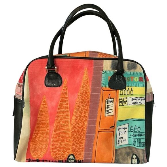 ￼Vintage Isabella Fiore “Walking Stanley” Satchel  EUC - Picture 2 of 9